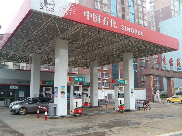 东营加油站钢结构网架案例4