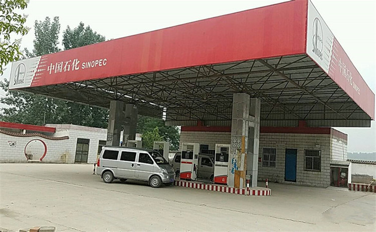 东营加油站钢结构网架案例5